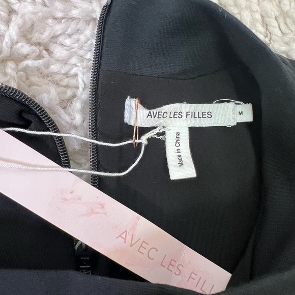 AVEC LES FILLES Black Cut Out Skater Dress - Picture 7 of 12